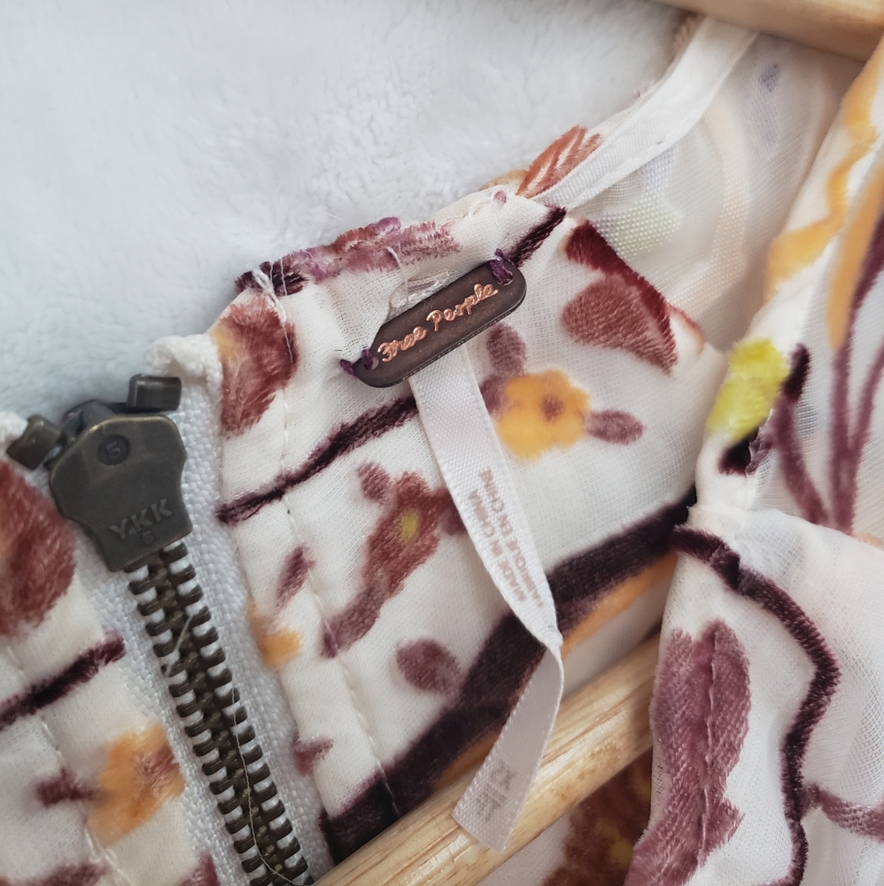 Free People Strawberry Fields Velvet Mini Dress - Picture 4 of 5